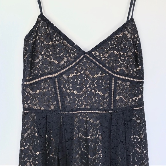 JOIE Solandra Lace Overlay Dress Navy 0 - Picture 4 of 8